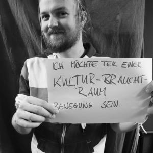 Ich möchte Teil einer Kultur-braucht-Raum-Bewegung sein Ich möchte Teil einer Kultur-braucht-Raum-Bewegung sein